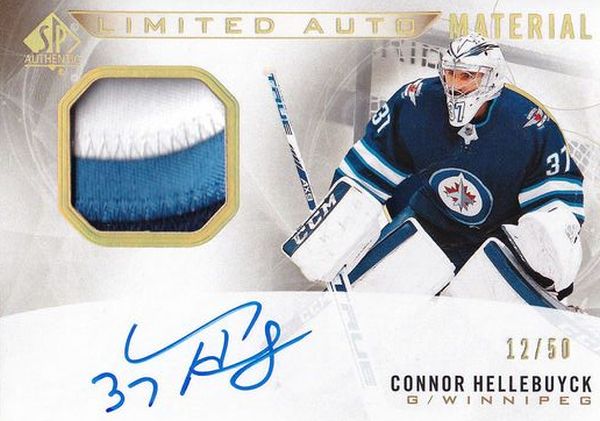 AUTO patch karta CONNOR HELLEBUYCK 20-21 SP Authentic Limited Auto Material /50